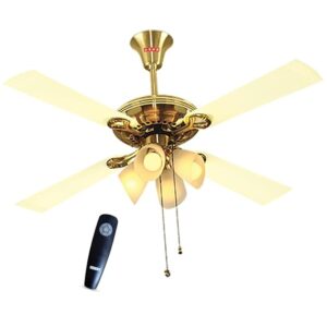 USHA Fontana Lotus 1230mm Decorative Ceiling Fan (BEE Star, Lights & Remote)