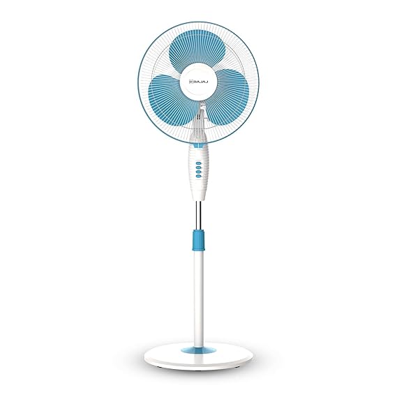 Bajaj Frore Neo 400 mm Pedestal Fan – Copper Motor | 3-Speed | Oscillating | Rust-Free | 2-Year Warranty
